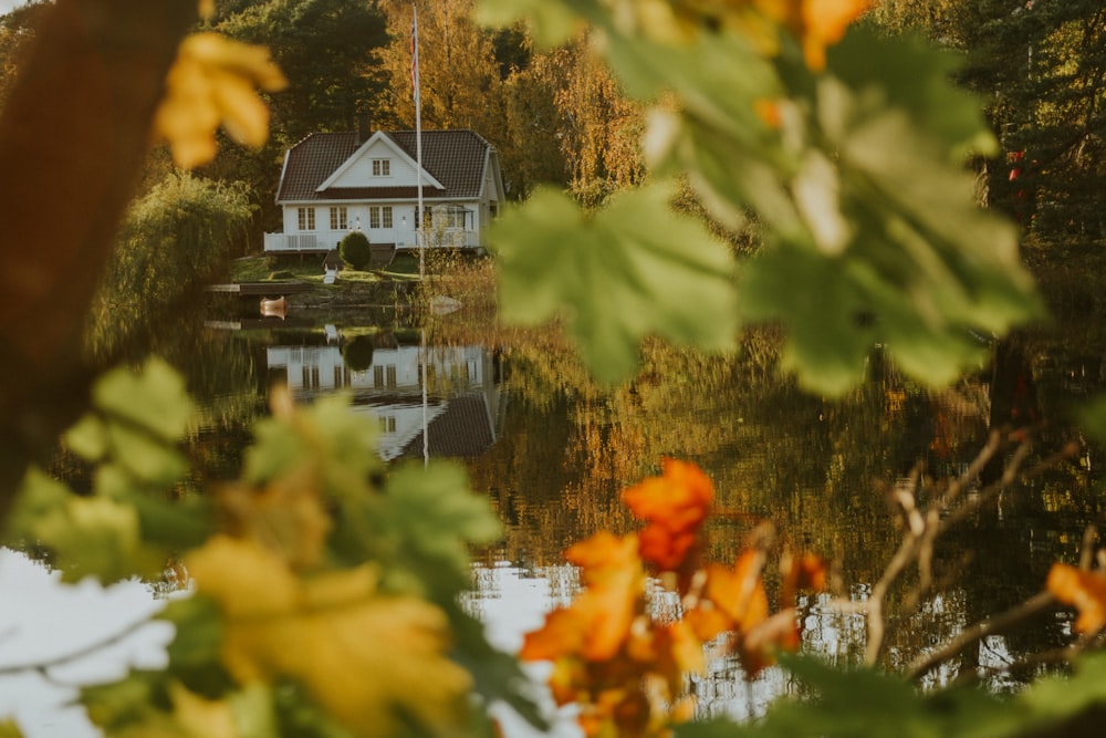 a house in the distance