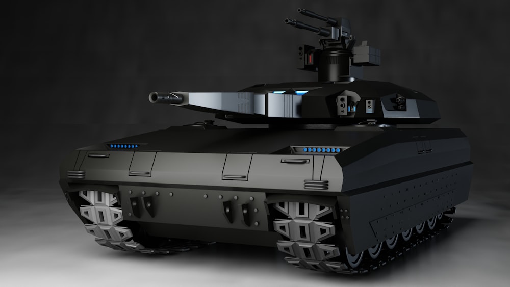 um modelo de um tanque