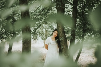 a person in a white dress