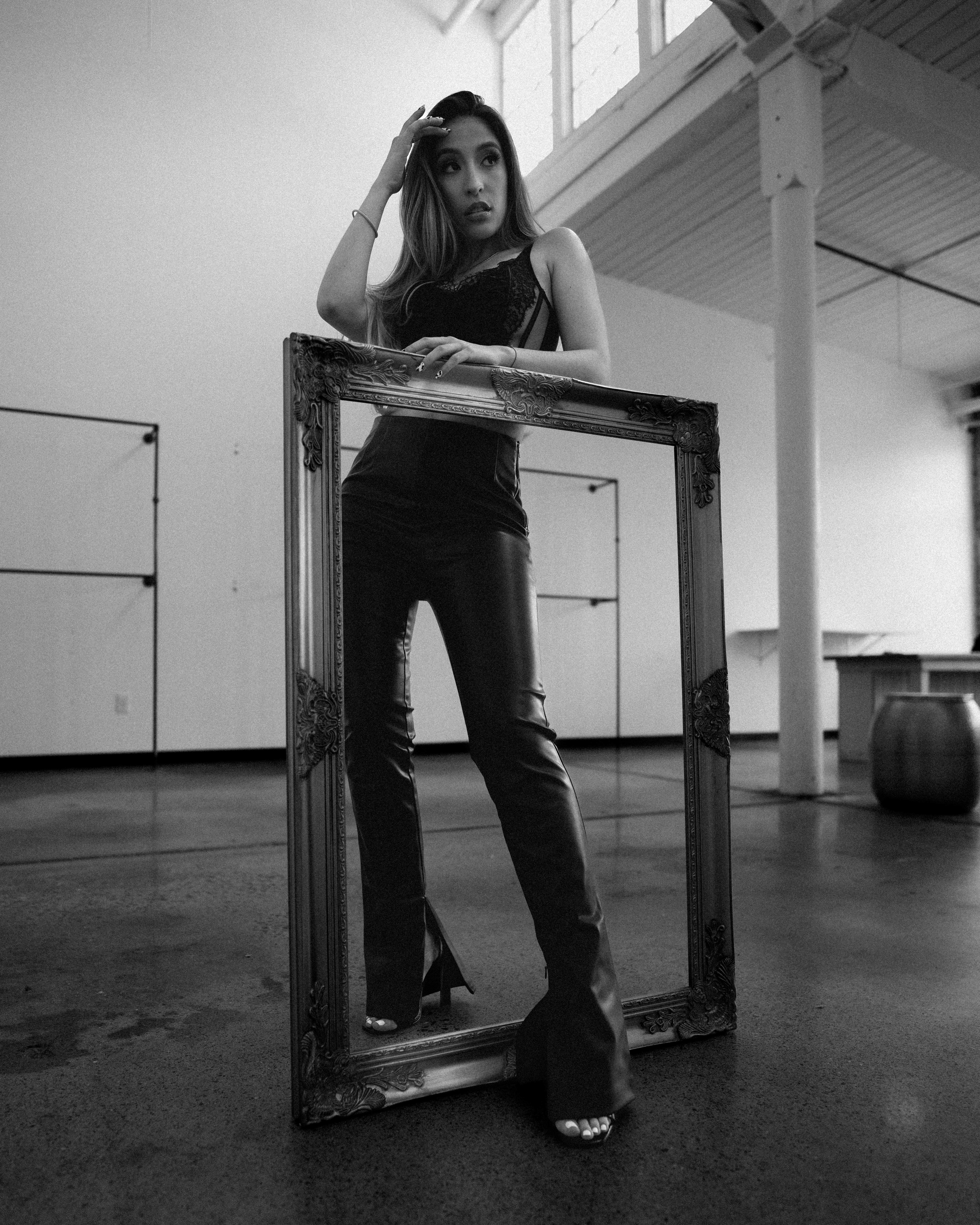 a person posing for a picture