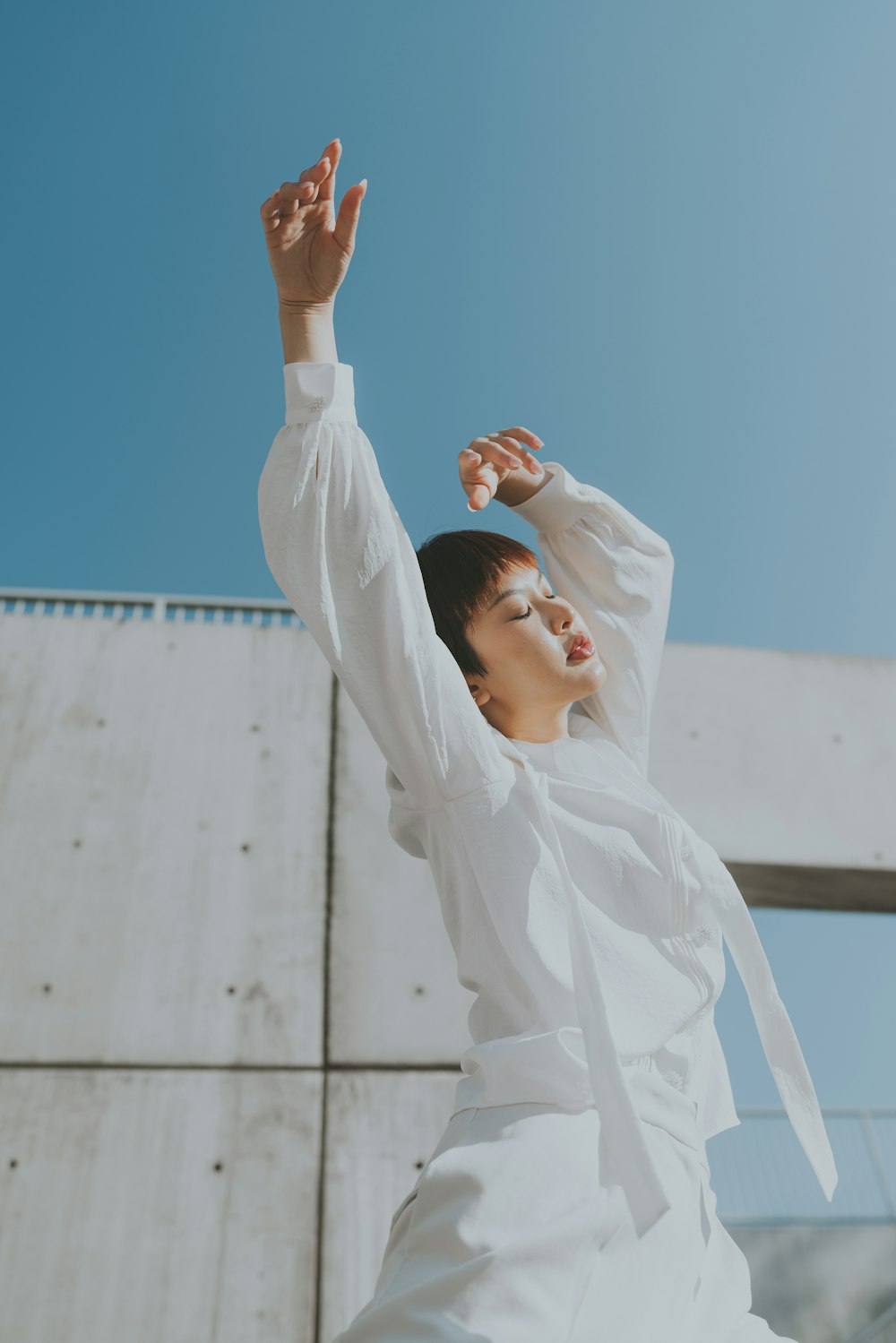 a man in a white robe