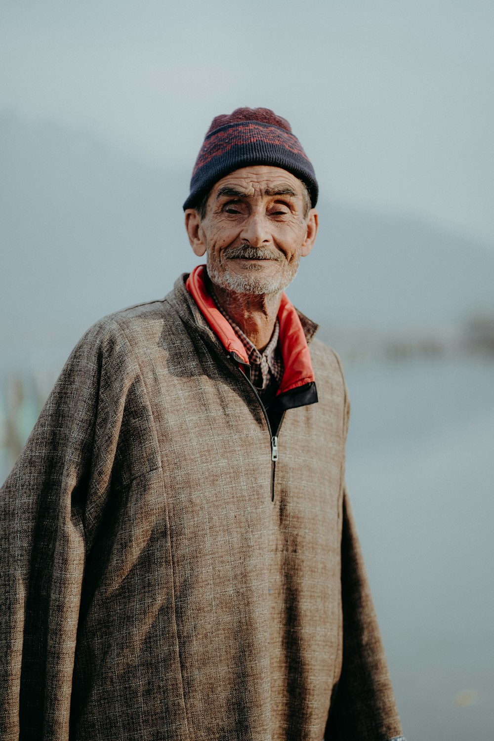 a man wearing a hat