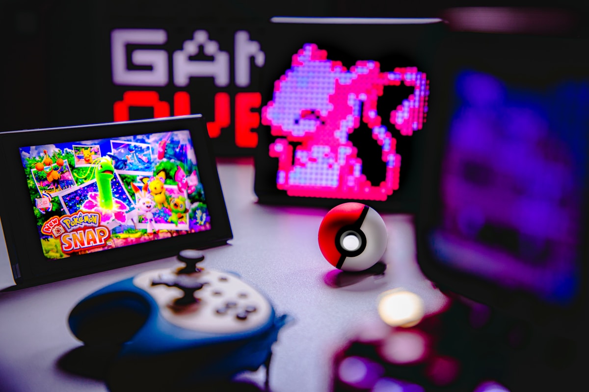 a-group-of-game-controllers-TqToyVAEtHI collection background image