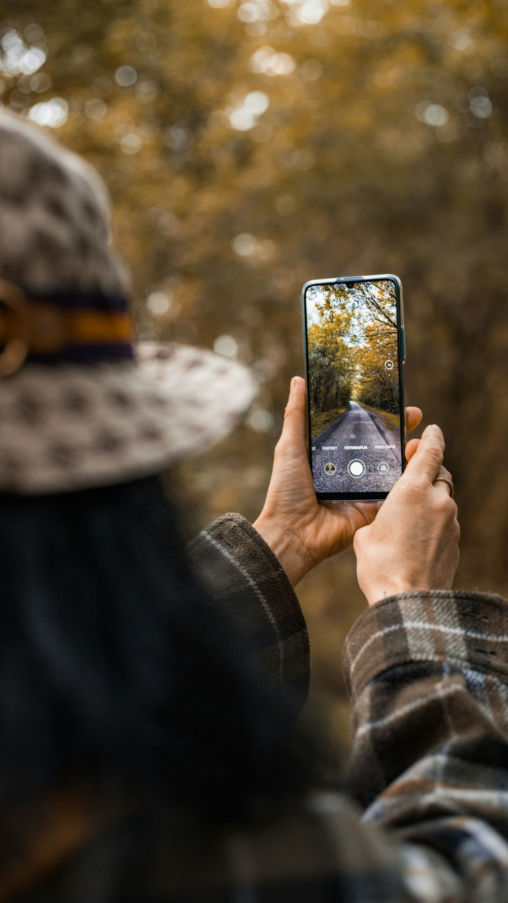 a person holding a cell phone