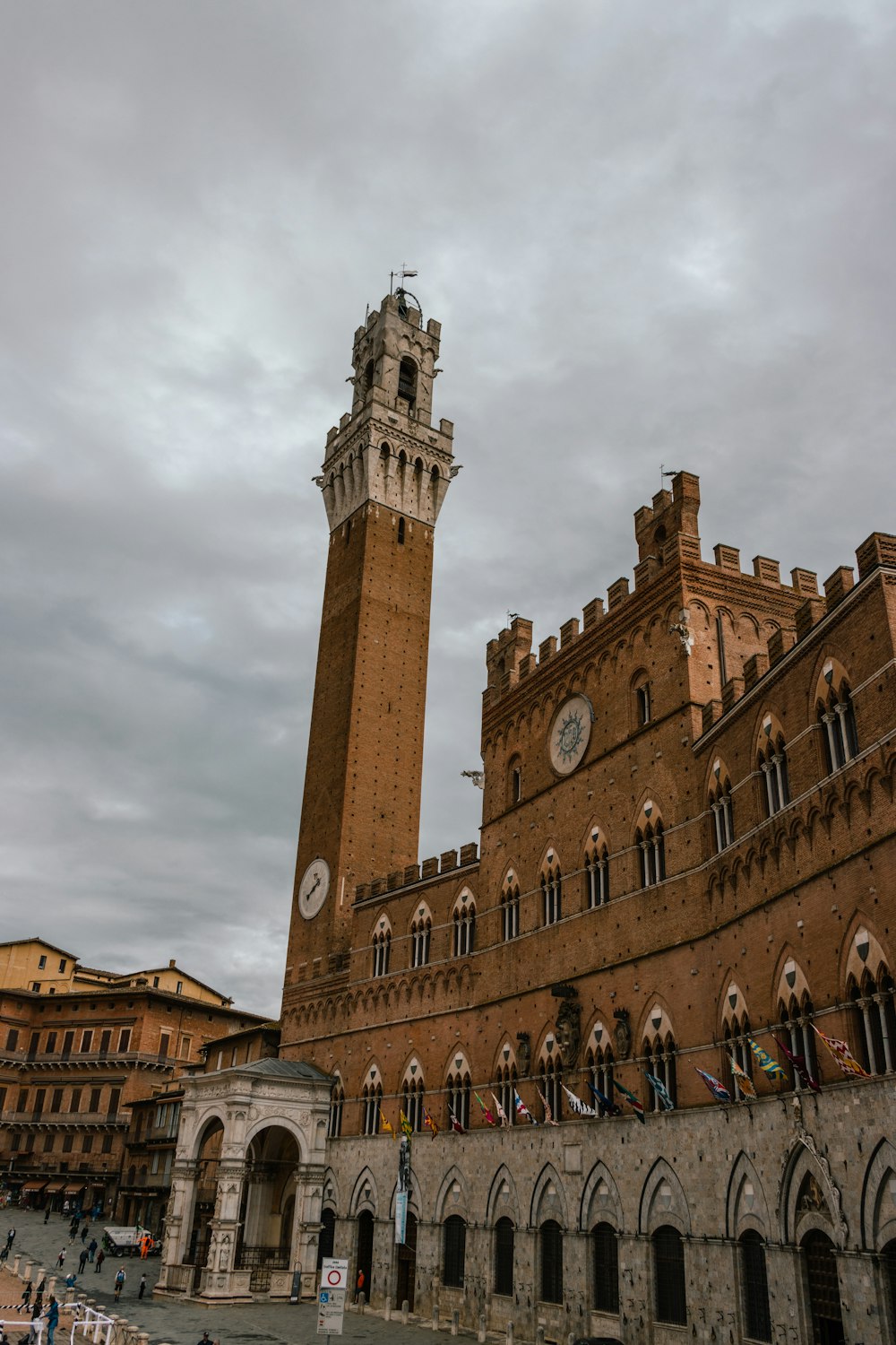 a large building with a clock tower