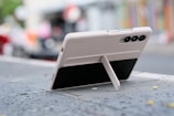 a cell phone on a table