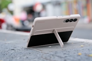 a cell phone on a table