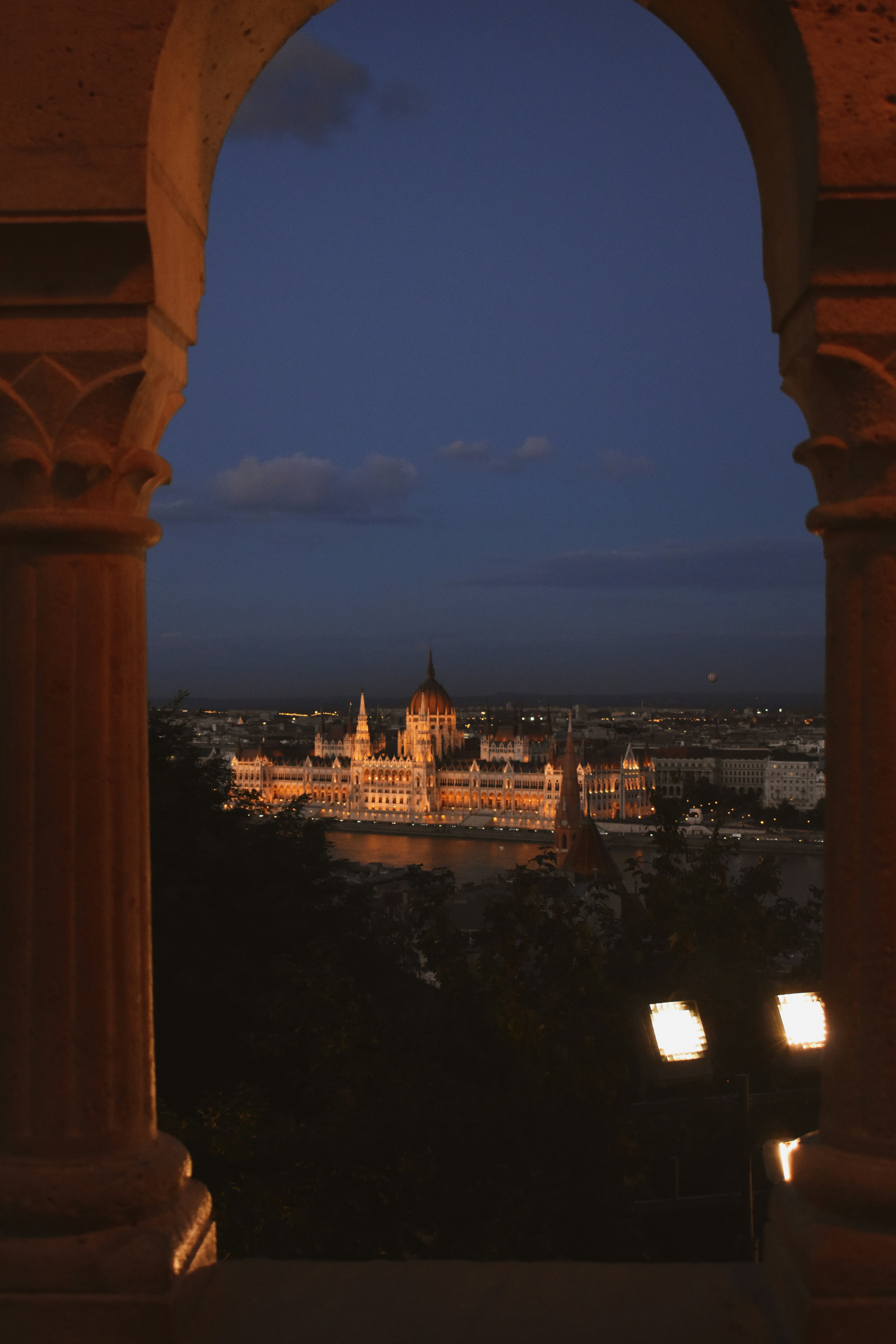 a view of a city from a window