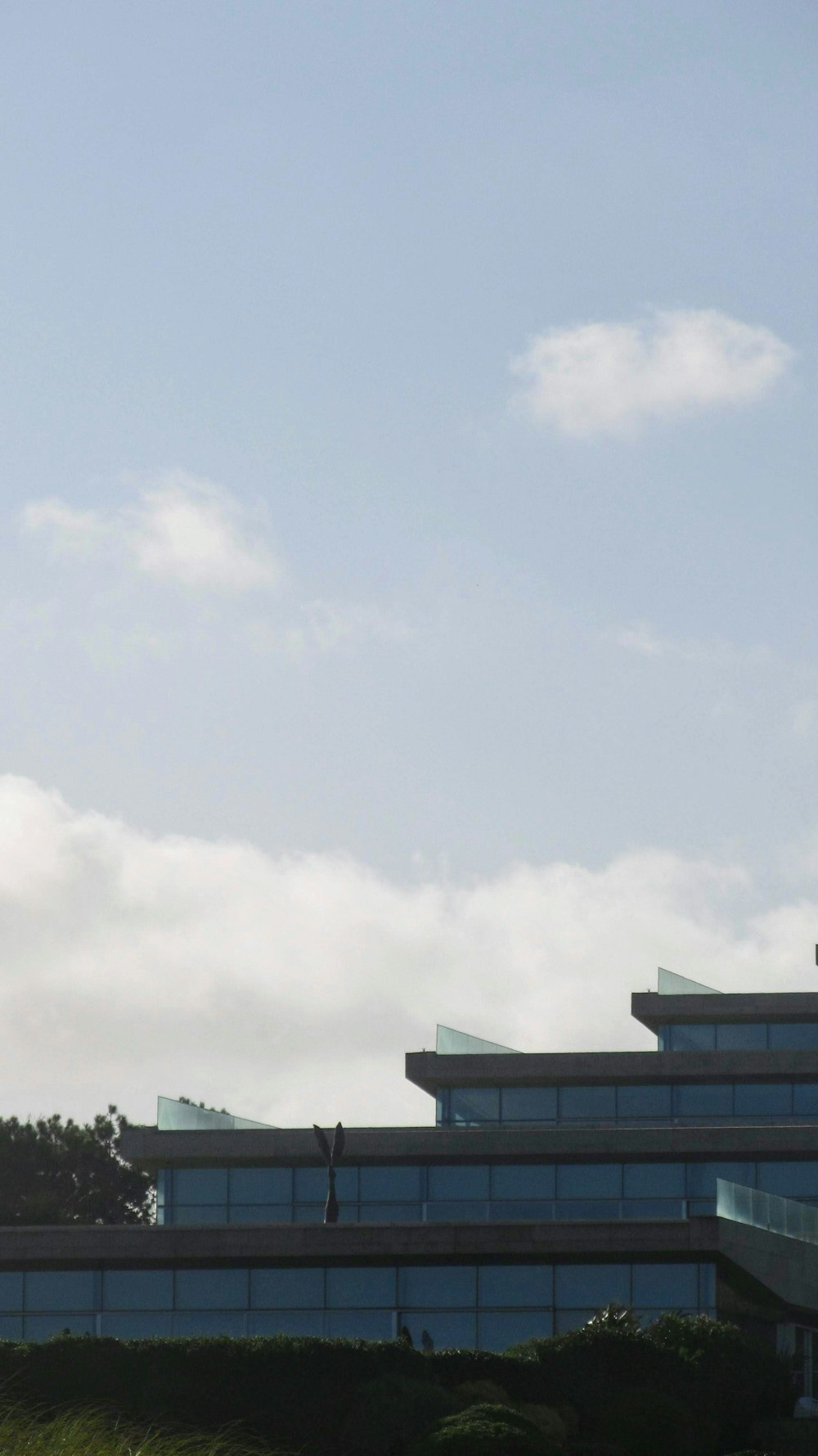 a building with a blue sky