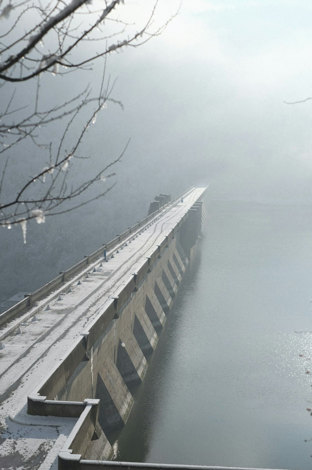 a bridge over water
