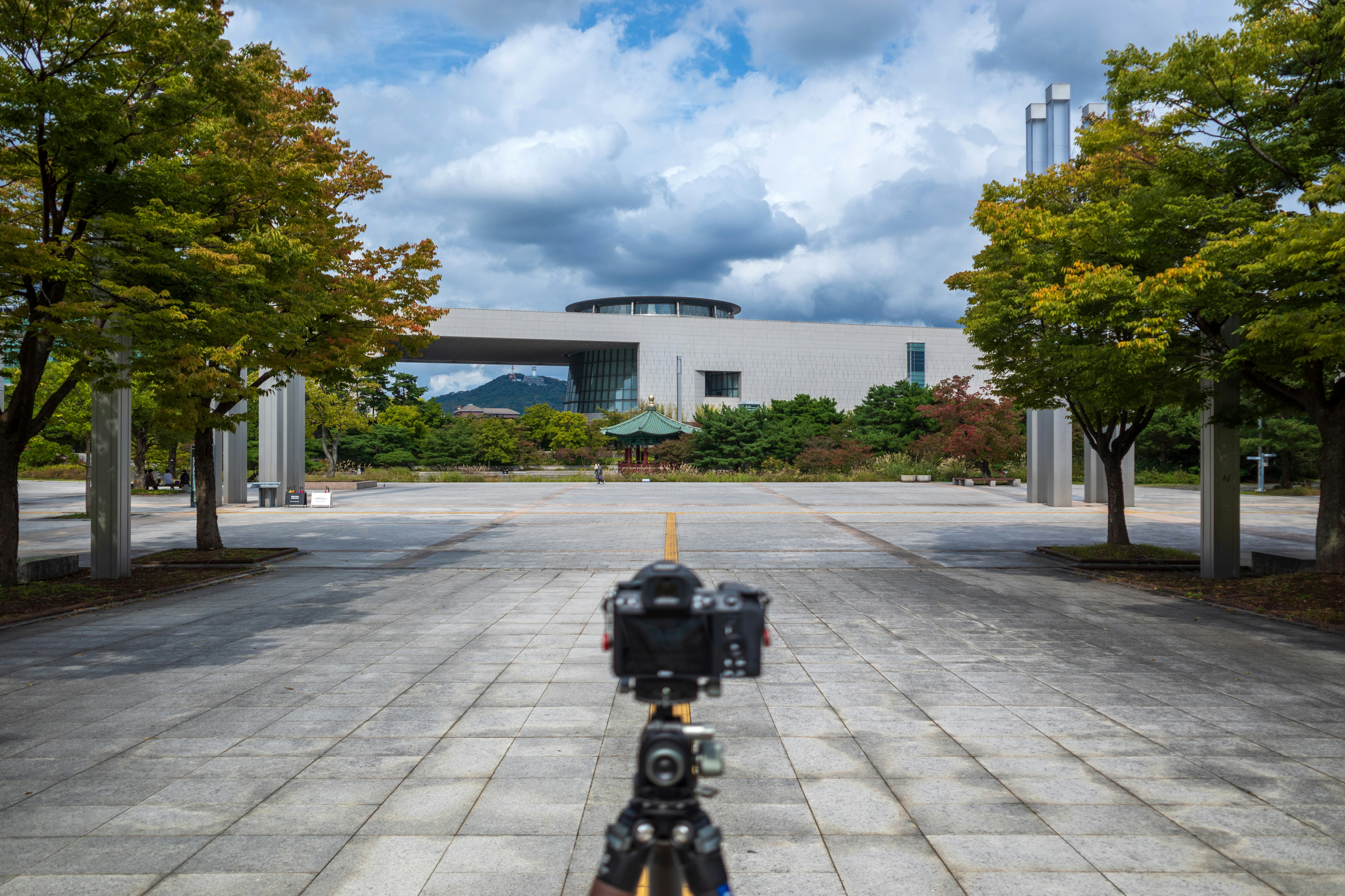 a camera on a tripod