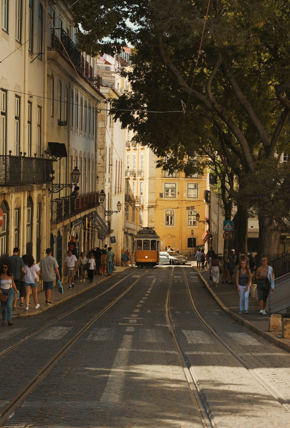 Un train sur les rails