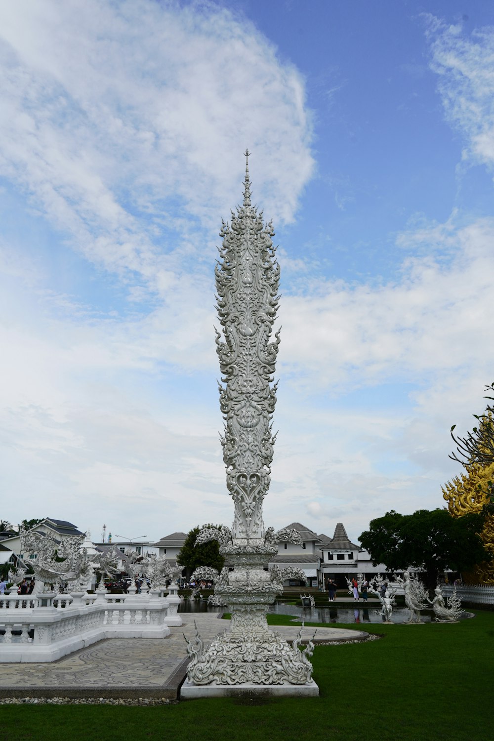 a tall tower with a pointed top