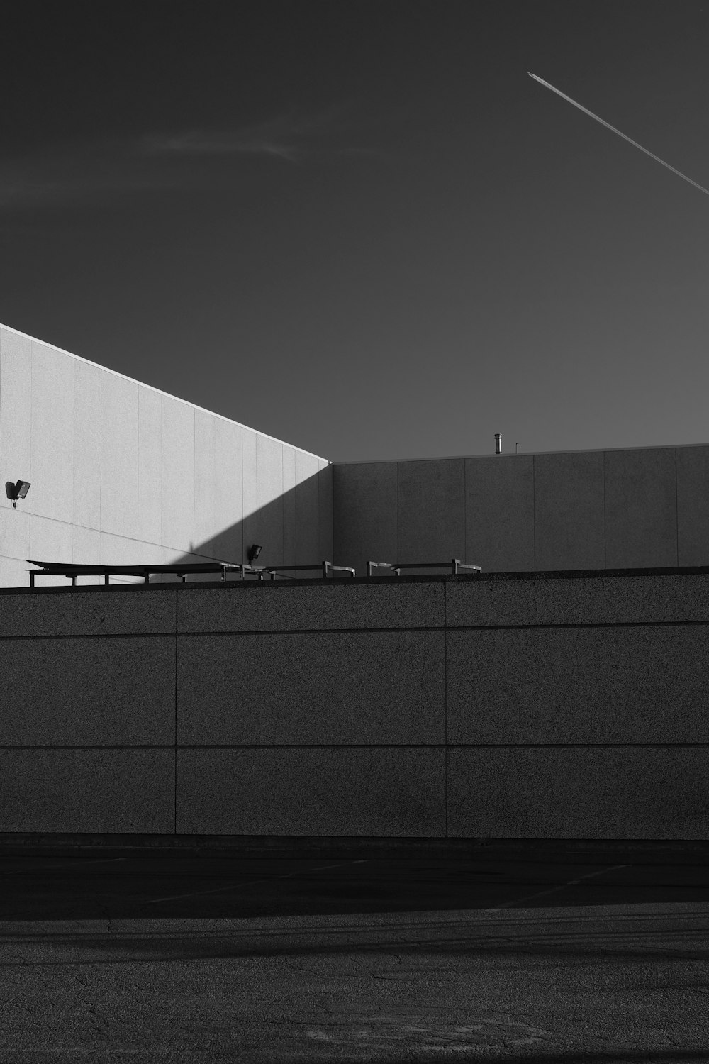 a person standing on a roof