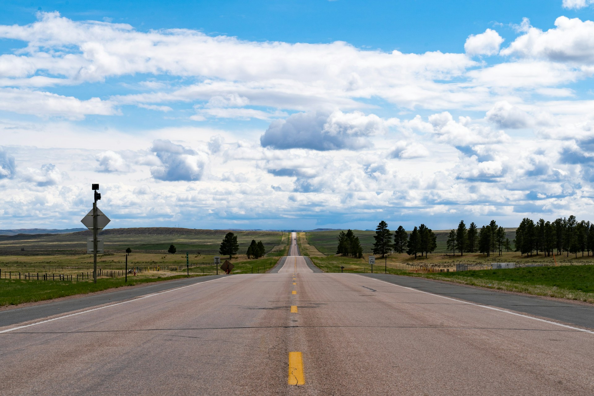 a road with a sign on it