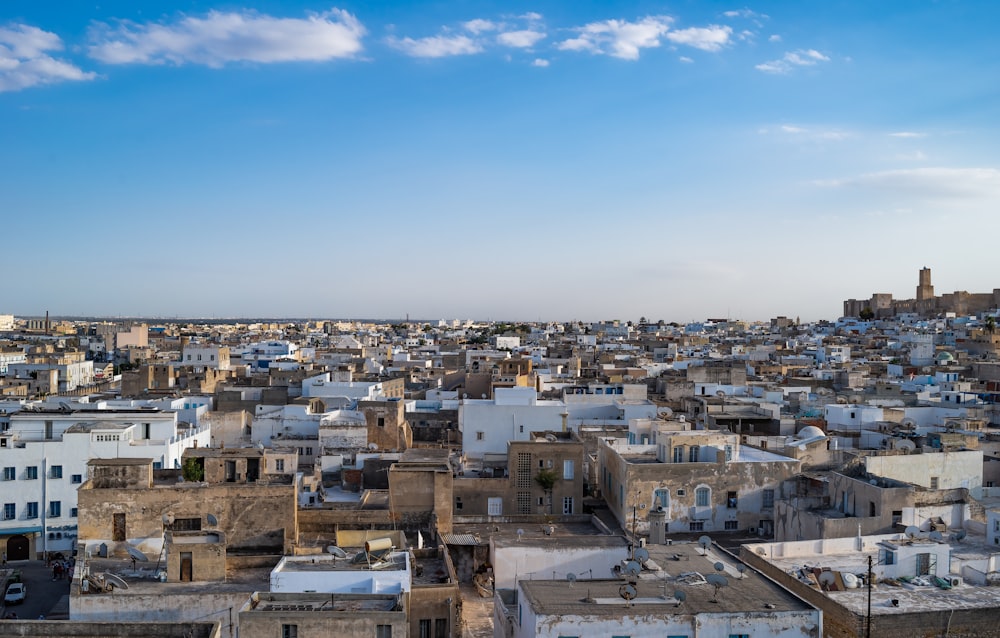 a city with many buildings