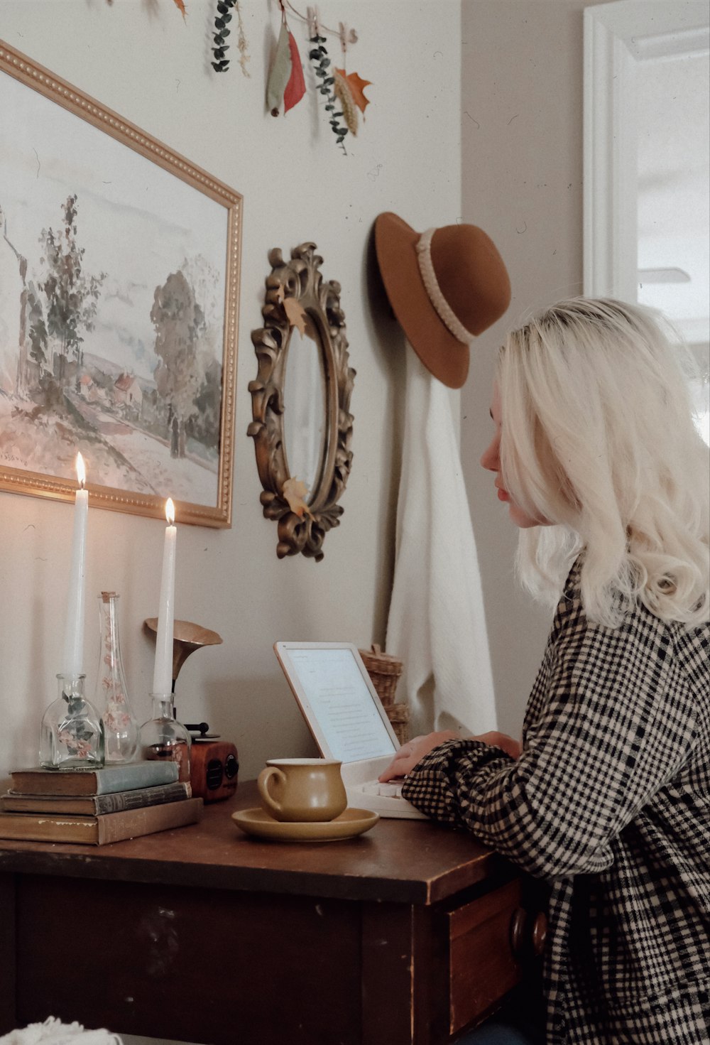 a person reading a book