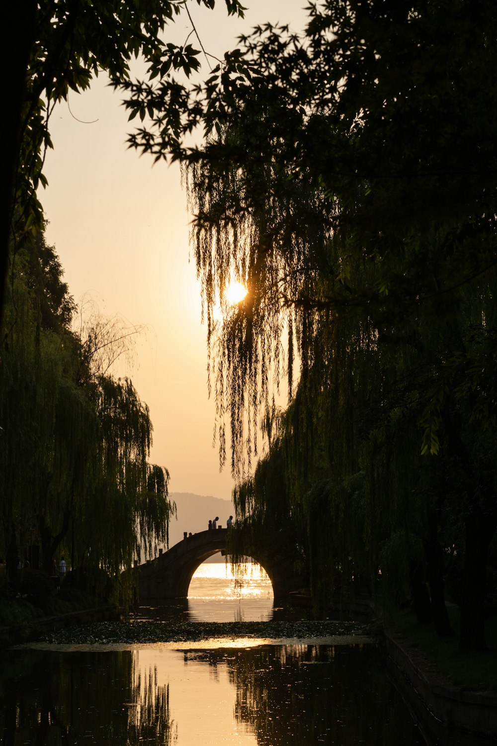 a bridge over a river