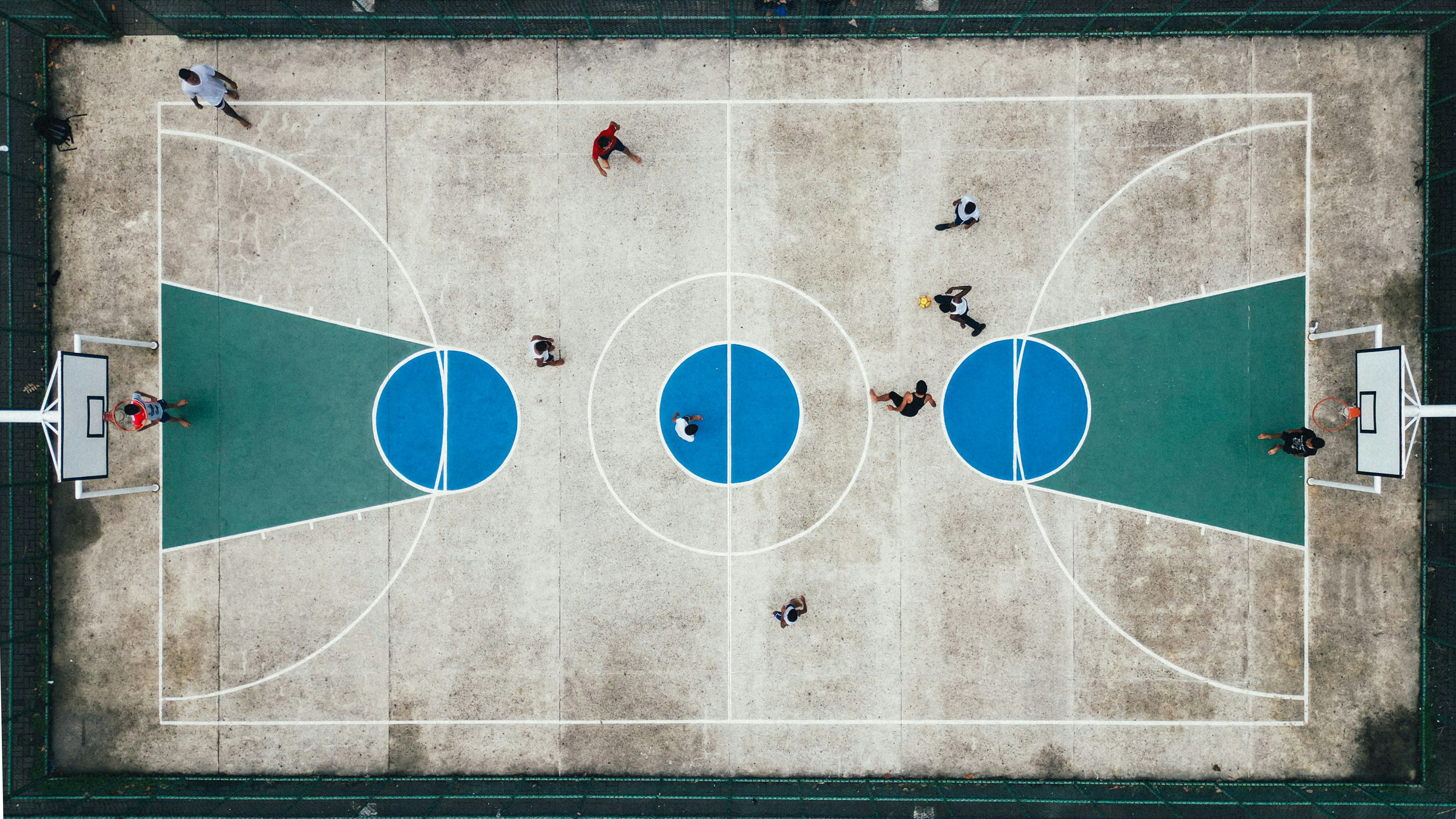 Basketball court interface
