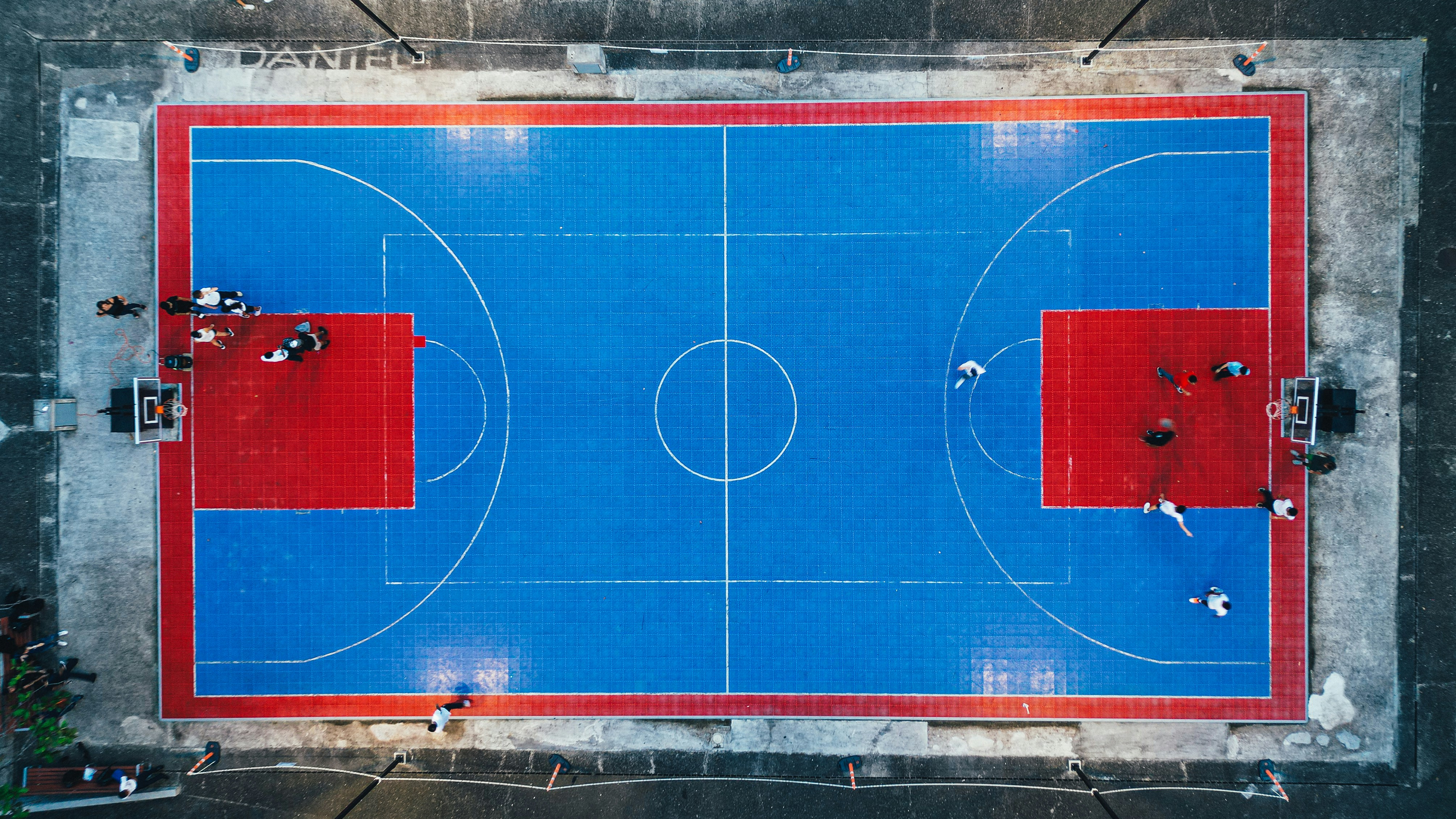 Basketball court diagram