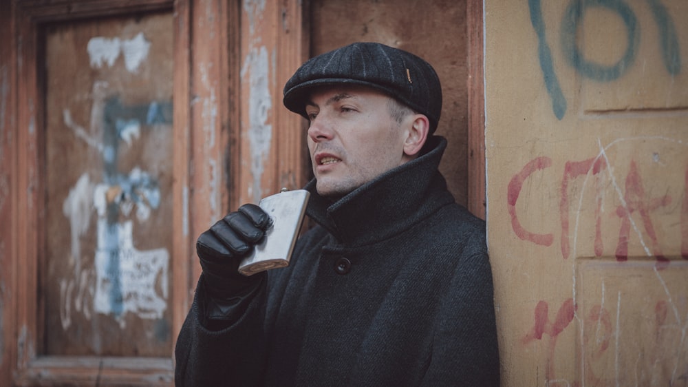 a man holding a book