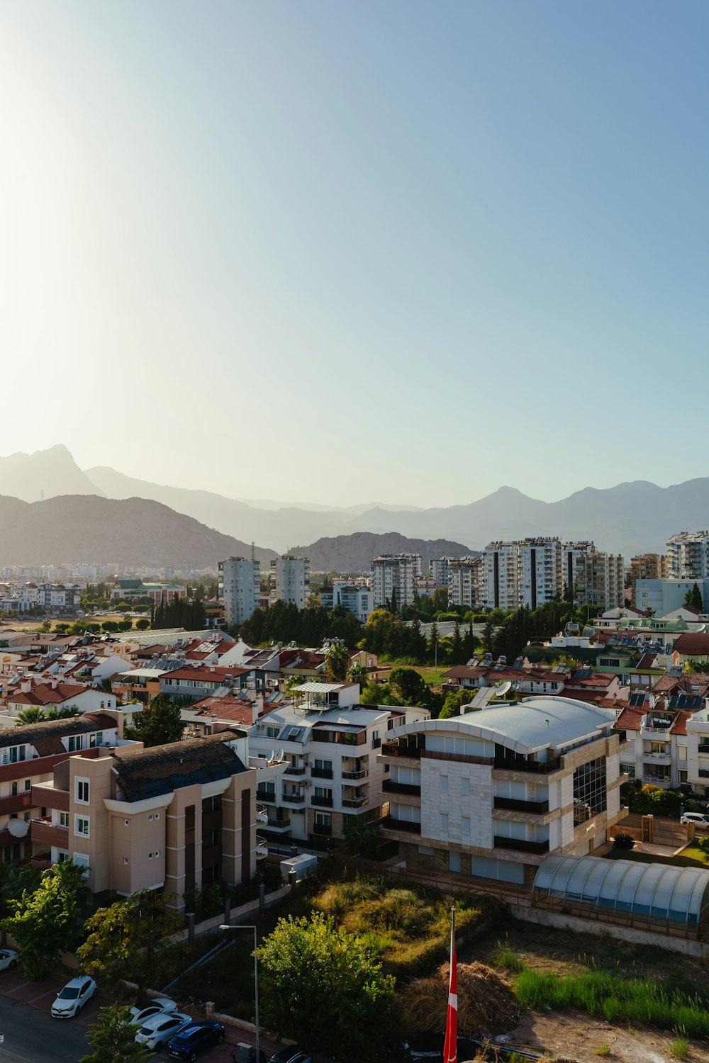 a city with many buildings