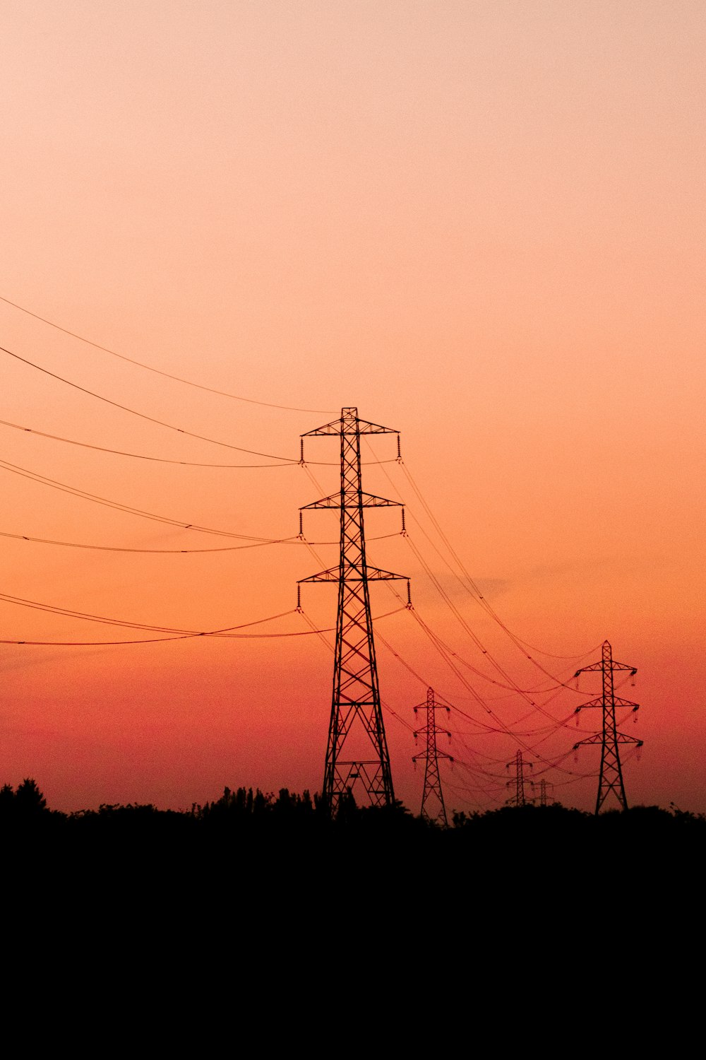 a power line tower