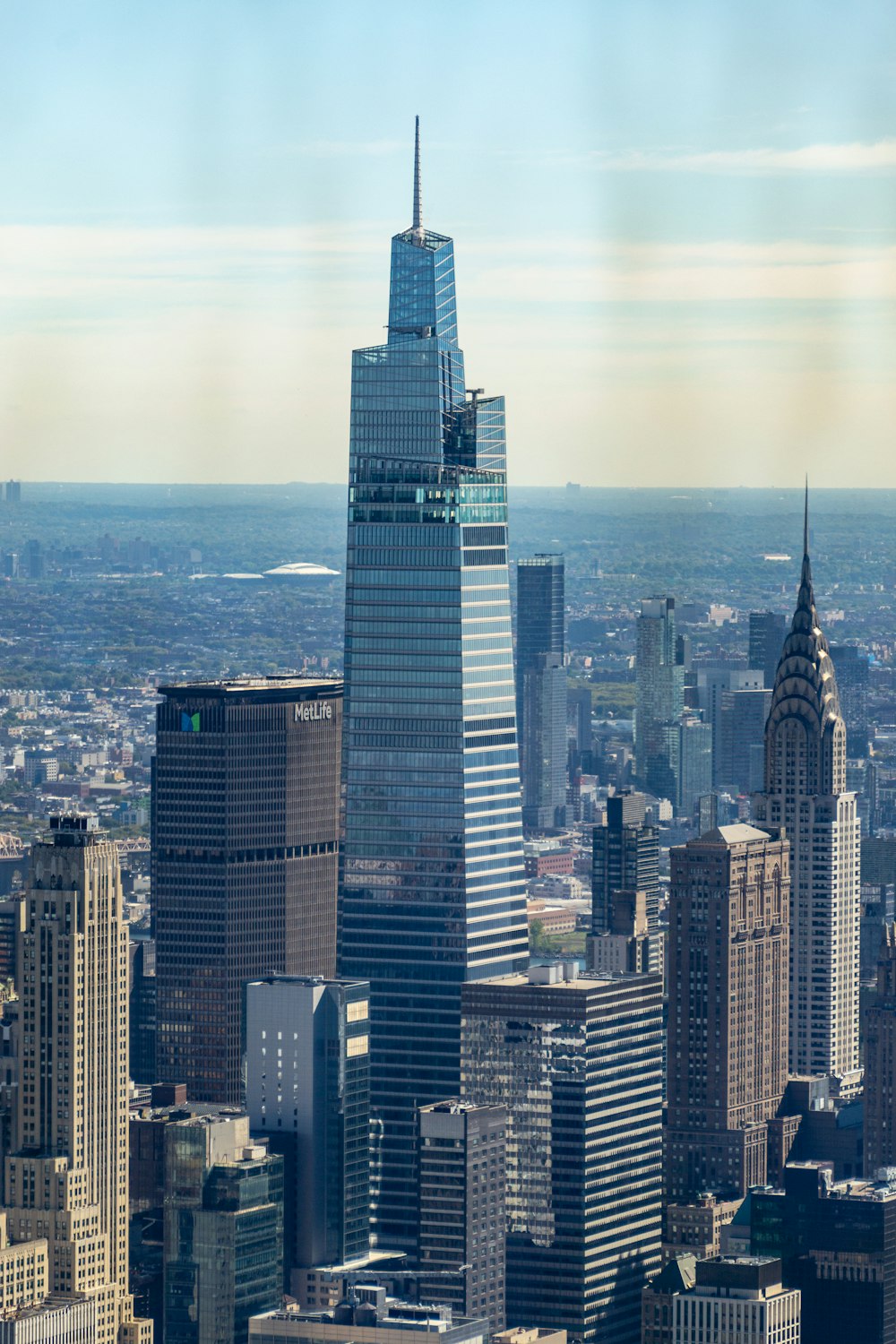 Willis Tower with tall buildings