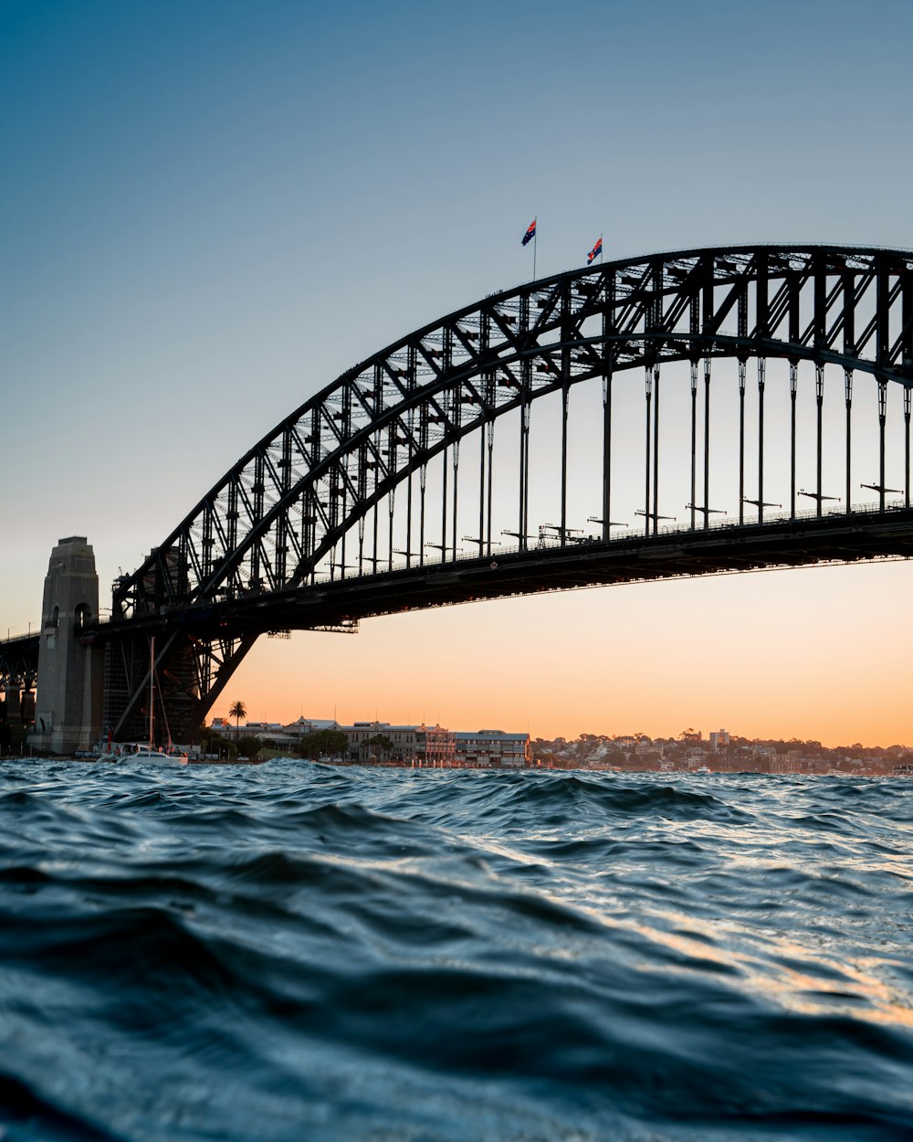 a bridge over water