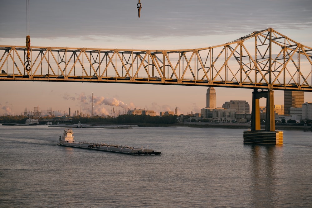 a bridge over a body of water