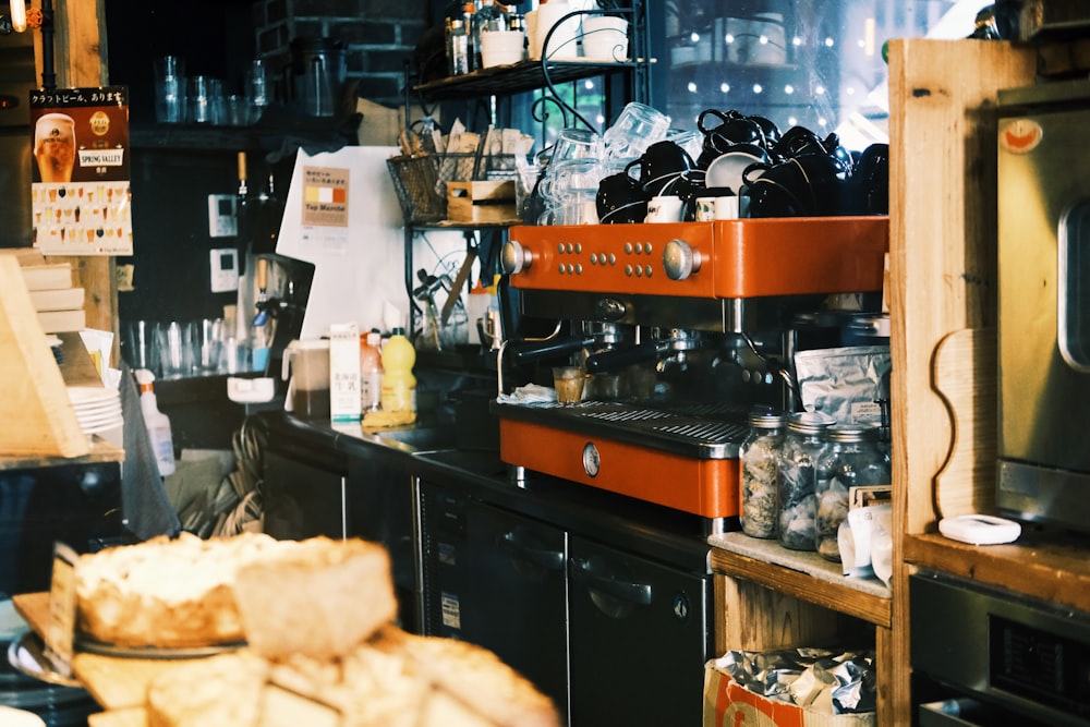 a kitchen with a variety of items