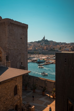 a city with boats in it