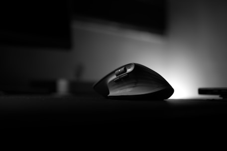 a computer mouse on a desk