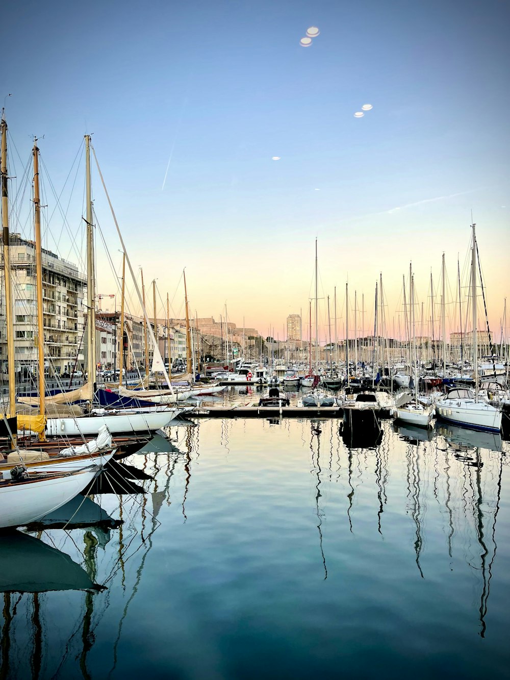 a marina full of boats