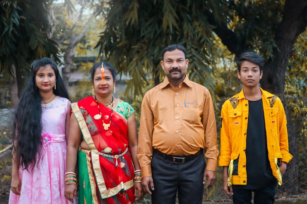 a group of people posing for a photo