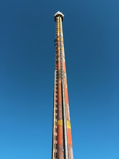 a tall tower with a blue sky