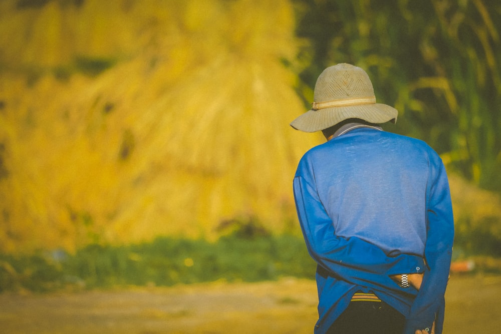 a person wearing a hat