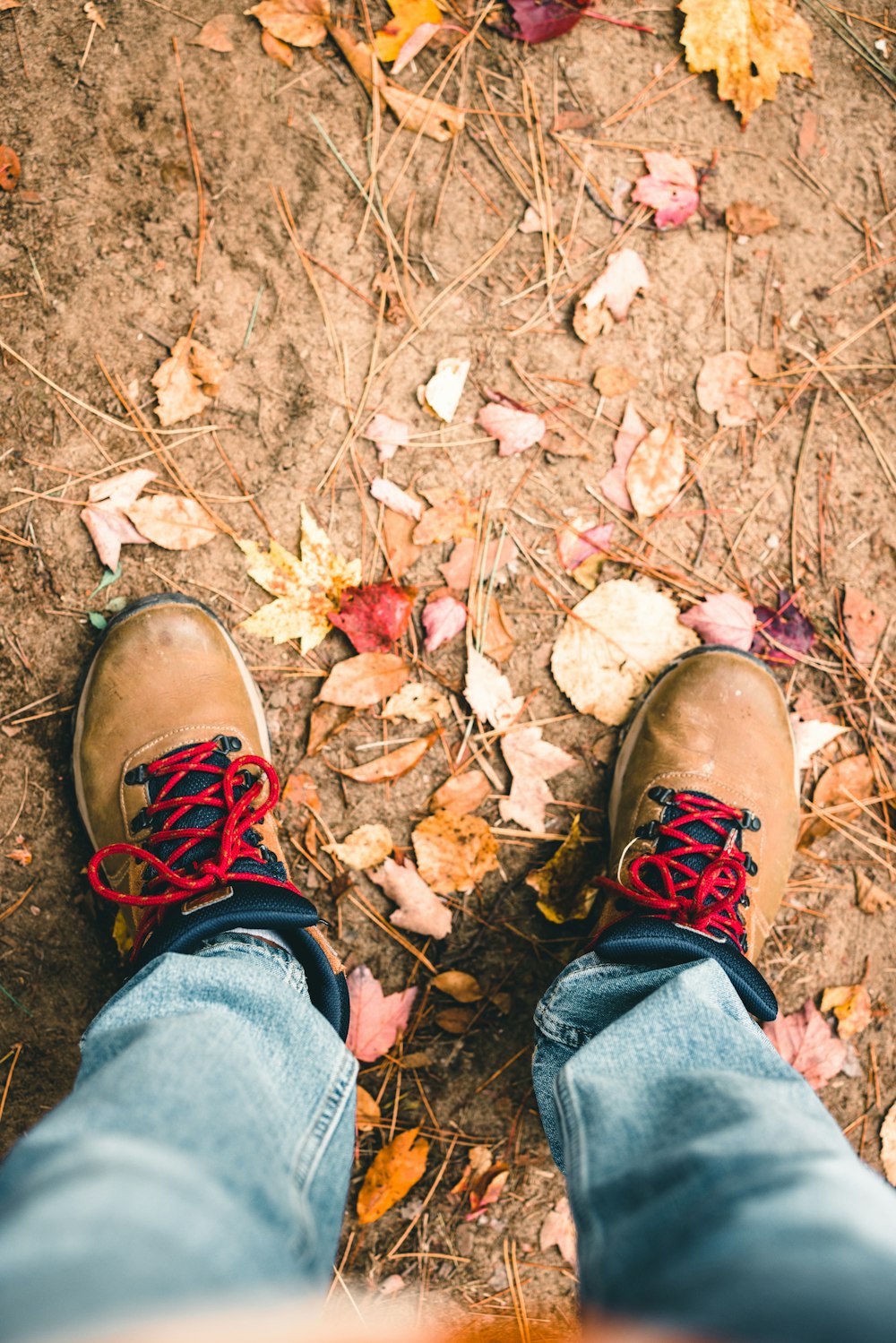 a pair of feet on a carpet