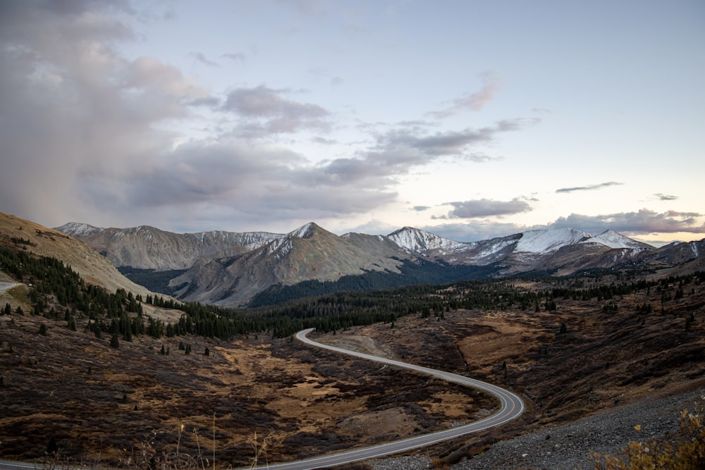 a road in the mountains