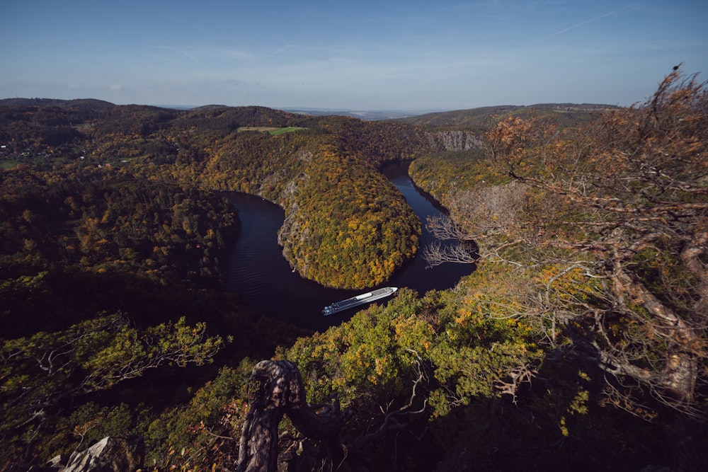 a river running through a canyon