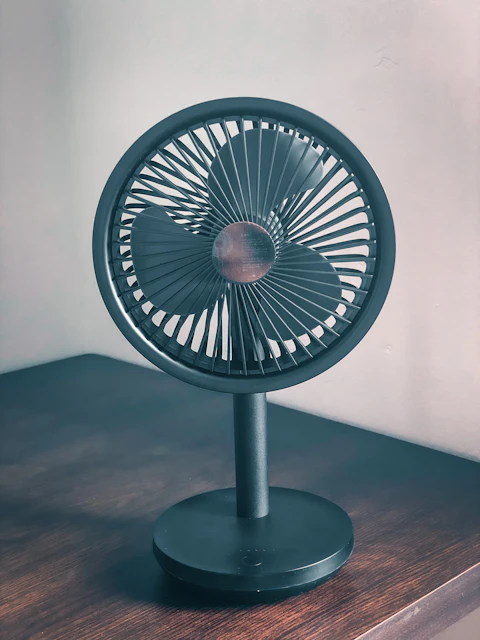 Rechargeable Desk Fan, Teal