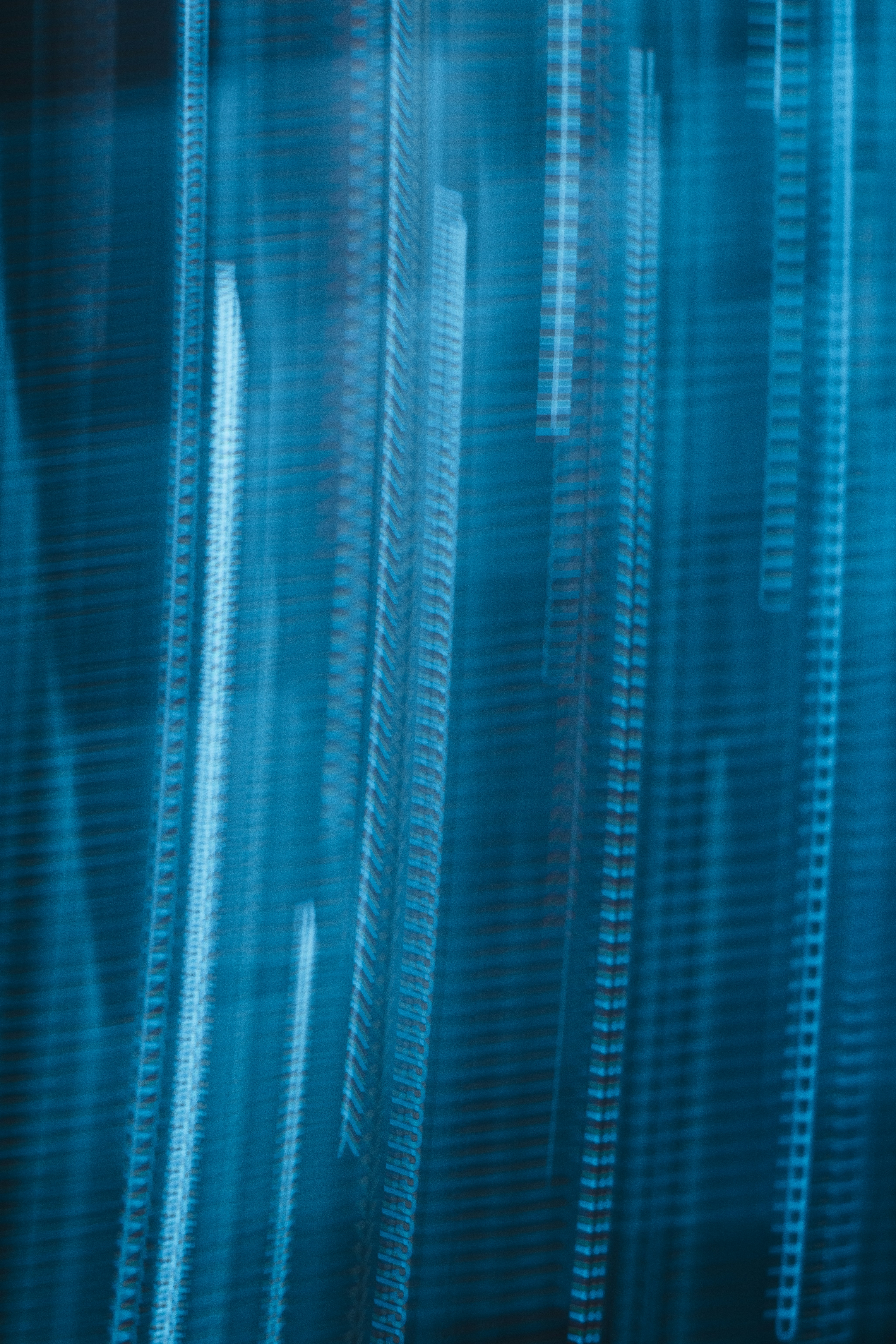 um close-up de uma parede azul