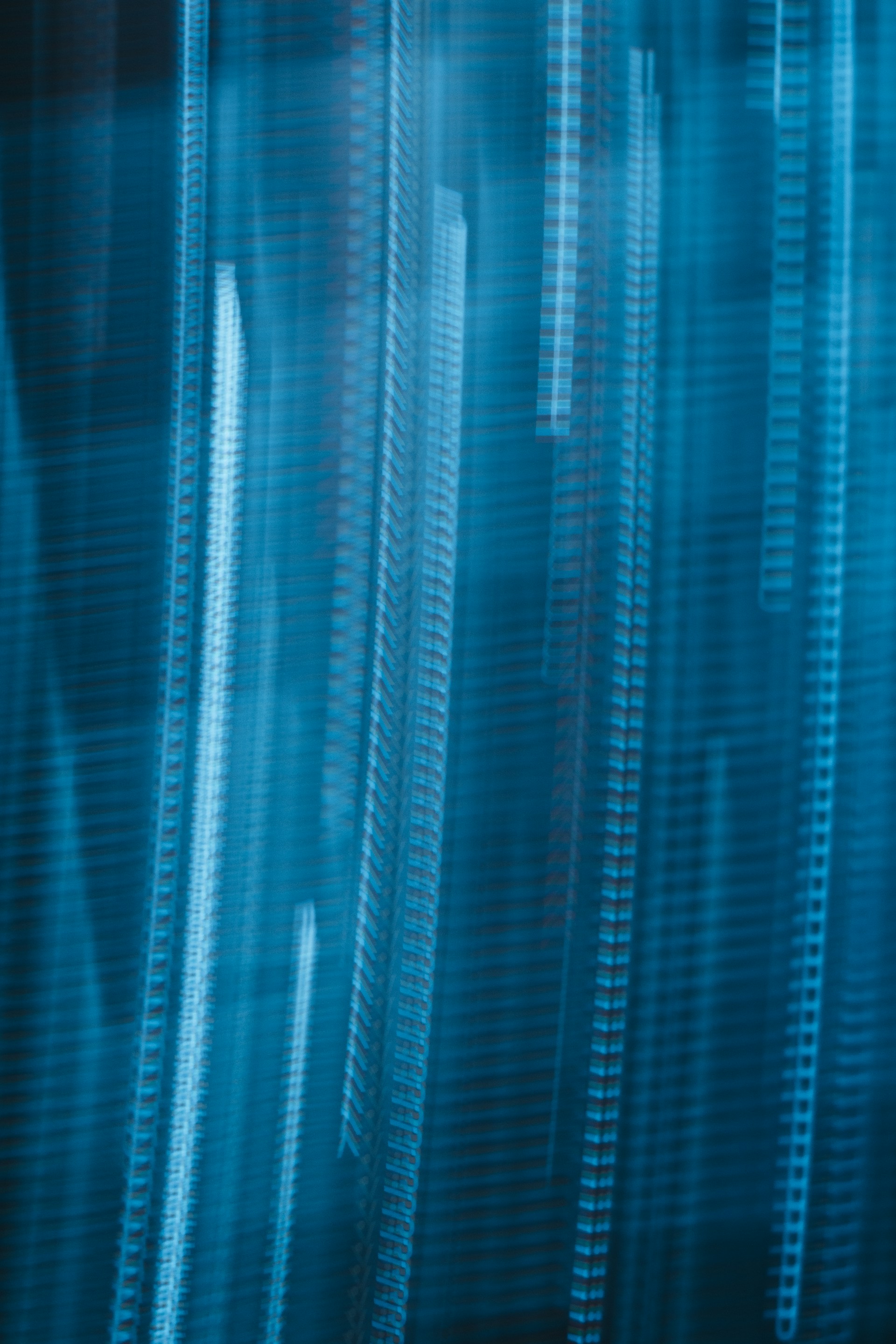 a close-up of a blue wall