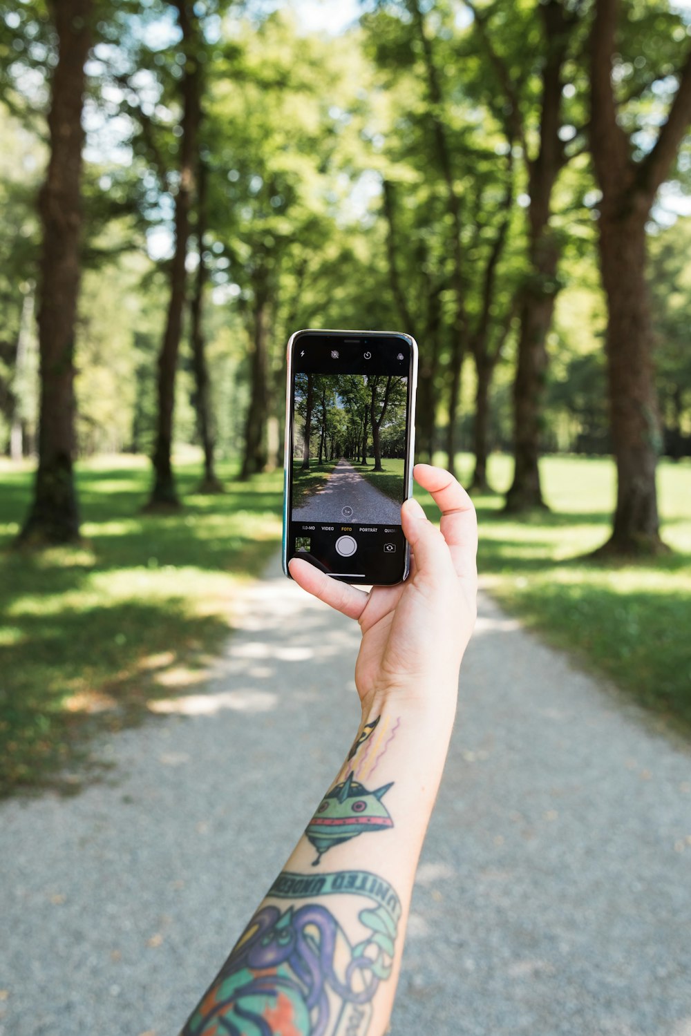 a person holding a cell phone