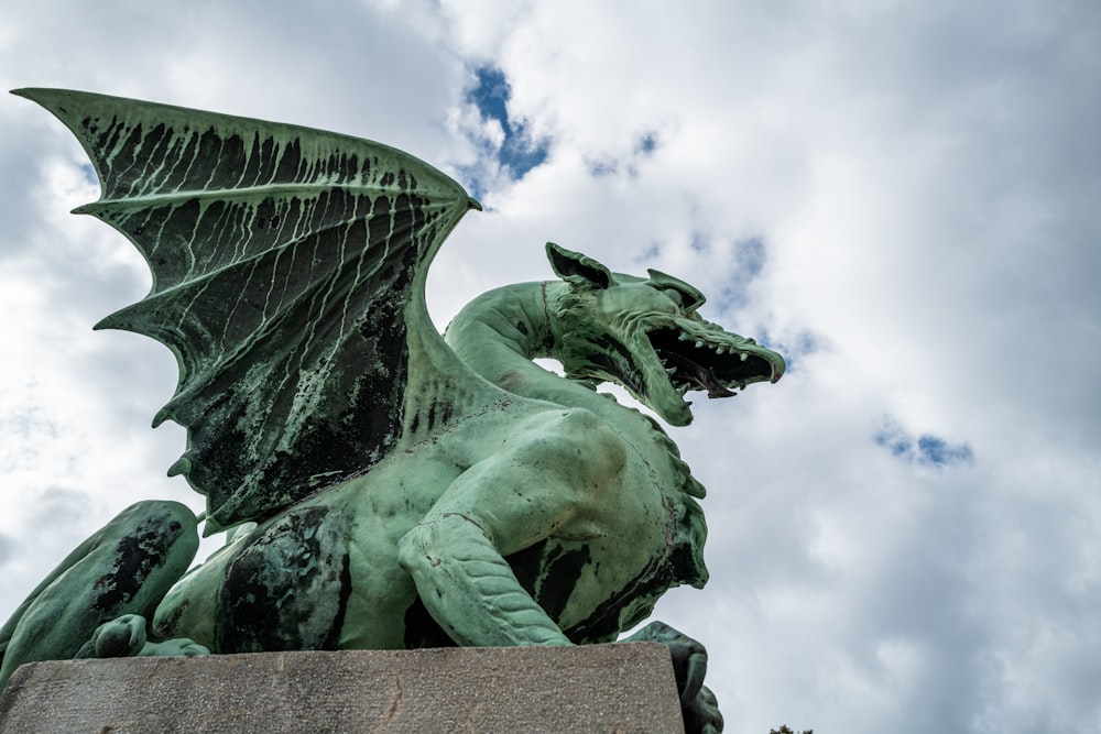 a statue of a person with wings