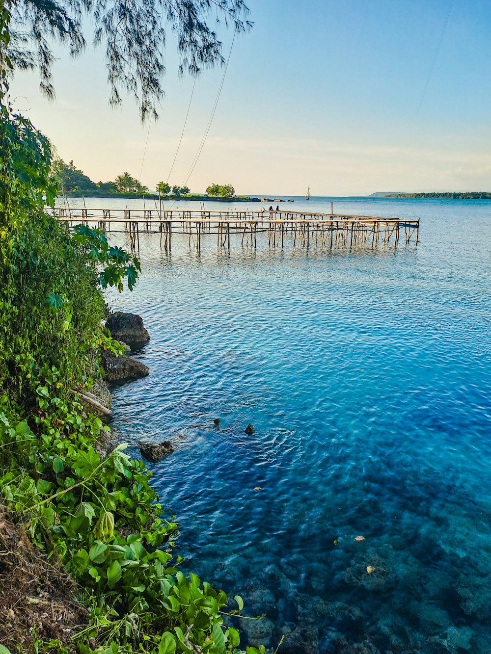 a dock over a body of water