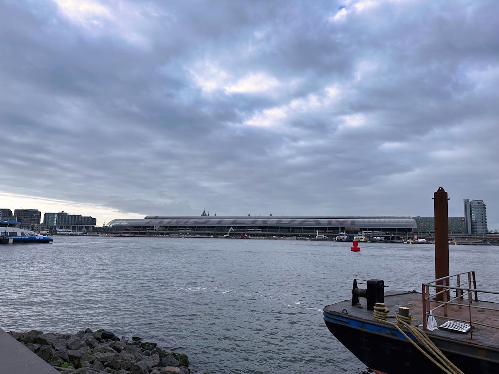 a boat in the water