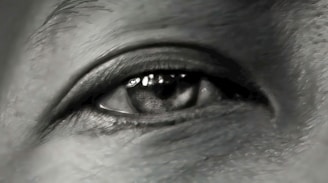 a close up of an eye