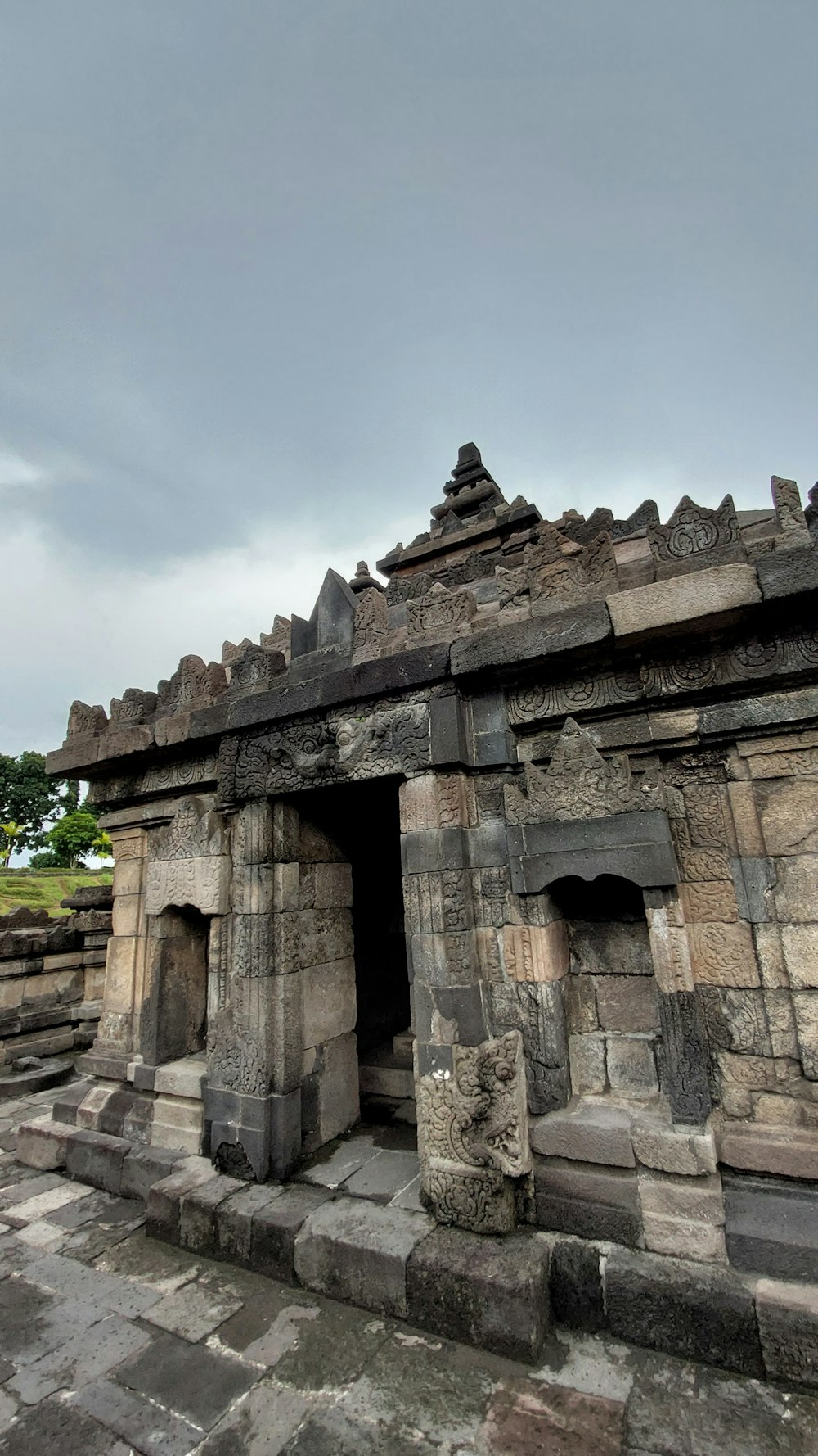 a stone building with a large archway