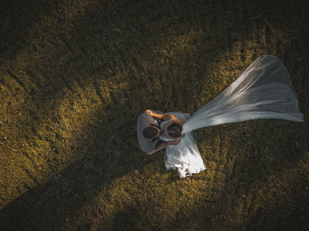 a person in a white dress